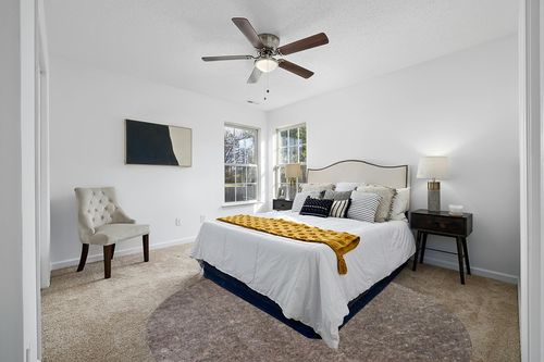 Anji Mountain AMB01RPD-080R Premium 8' Round All-Surface Rug Pad, Gray/Tan in White and Yellow Modern Bedroom