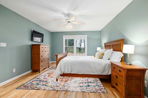 Rugshop Vintage Distressed Bohemian Area Rug 7'10" x 10' Multi in Teal and Orange Wood Bedroom