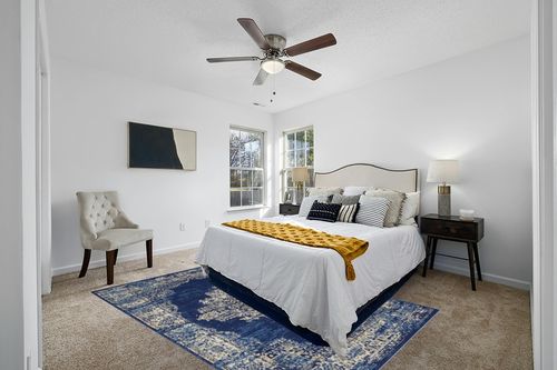 Nourison Grafix Persian Navy Blue 6' x 9' Area -Rug, Easy -Cleaning, Non Shedding, Bed Room, Living Room, Dining Room, Kitchen (6x9) in White and Yellow Modern Bedroom