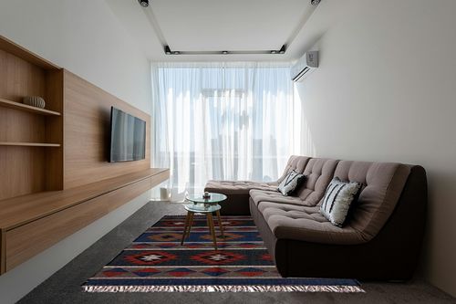 Jute Handwoven Kilim Rug, Bhhemian Jute Rug, Moroccan Rug, Handmade Bohemian Traditional Oriental Rug, Turkish Rug, Jute Rug (3x5 feet) in Grey Living Room with Brown Couch