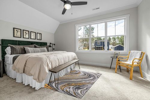 Rugshop Contemporary Abstract Swirl Stain Resistant Soft Area Rug 5' x 7' Yellow in Grey Traditional Bedroom with King Bed