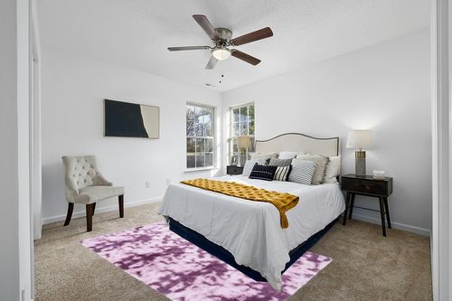 SAFAVIEH Rainbow Shag Collection Area Rug - 5' x 7'6", Purple, Slip Resistant, 1.6-inch Thick, Ideal for The Living Room, Bedroom, Dining Room (RBO100V-5) in White and Yellow Modern Bedroom