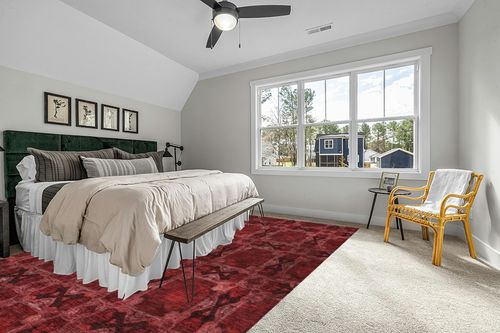 Addison Rugs Chantille ACN564 Red 10' x 14 Indoor Outdoor Area Rug, Stain Resistant, Machine Washable, Non Shedding, Bedroom, Living Room, Dining Room, Kitchen Rug in Grey Traditional Bedroom with King Bed