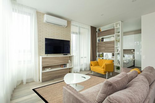 nuLOOM Elijah Farmhouse Seagrass Area Rug, 5' x 8', Black in Light Modern Living Room with TV