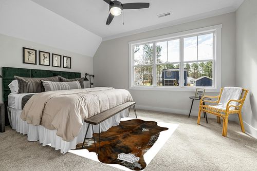 Appaloosa Cowhides Natural Cowhide Rug - Tricolor Cowhide Area Rug for Bedroom & Living Room - Luxury Cowhides Modern Accent Rug - Genuine Leather with Real Animal Fur, Medium, 6 x 8 Feet in Grey Traditional Bedroom with King Bed