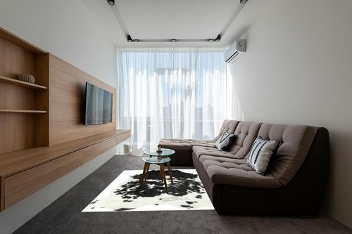 HIDES BAZAAR Classic Black and White Cowhide Rug, Premium Quality Genuine Leather Cow Hide, Area Rug (6x7 ft) in Grey Living Room with Brown Couch