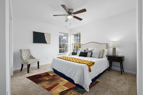 Home Dynamix Catalina_HD1237-999 Area Rug, 5 ft 3 in x 7 ft 2 in, Brown/Beige in White and Yellow Modern Bedroom