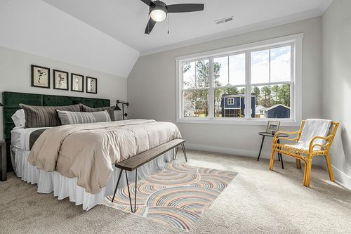 Nourison Astra Machine Washable Mid-Century Modern Ivory/Multi 5'3" x 7' Area Rug, Easy -Cleaning, Non Shedding, Bed Room, Living Room, Dining Room, Kitchen (5x7) in Grey Traditional Bedroom with King Bed