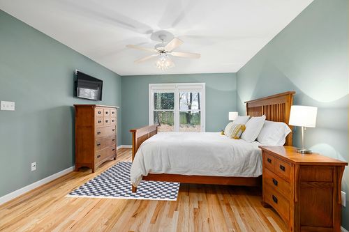Hauteloom Kieu Checkered Shag Bedroom Living Room Area Rug - High Pile - Shaggy Plush Modern Soft Carpet - Blue, White - 5'3" x 7' in Teal and Orange Wood Bedroom