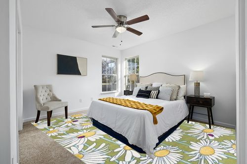 Saegertown Floral Green Area Rug Lark Manor Rug Size: Rectangle 10' x 14' in White and Yellow Modern Bedroom
