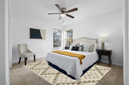 Dash & Albert Diamond Cove Hand Tufted Wool Rug, 8 X 10 Feet, Green/Sky Blue Geometric Pattern in White and Yellow Modern Bedroom