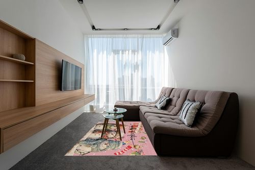 OComster Pink Christmas Rectangle Shape Large Area Rugs - 5 x 8 Feet Xmas Stocking Snowman Winter Snowflake - (Non-Woven + Rubber) Low File Floor Mat in Grey Living Room with Brown Couch