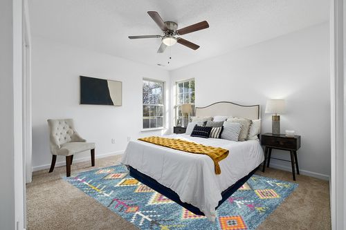 Eyely HOM105A-8 Moroccan Hype Tribal Love Geometric Indoor Area Rug Bohemian;Country & Floral;Southwestern, Bedroom, Kitchen, Living Room, Easy-Cleaning, Non-Shedding, 8 X 10, Dark Blue/Multi in White and Yellow Modern Bedroom