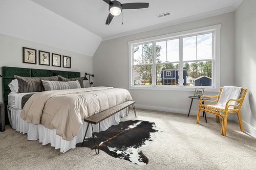 HIDES BAZAAR Dark Brindle Cowhide Rug, Premium Quality Genuine Leather Cow Hide, Dark Brown, Black and White Area Rug (6x7 ft) in Grey Traditional Bedroom with King Bed