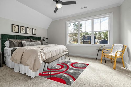 GLORY RUGS Area Rug Modern 5x7 Light red Circles Geometry Soft Hand Carved Contemporary Floor Carpet Fluffy Texture for Indoor Living Dining Room and Bedroom Area in Grey Traditional Bedroom with King Bed