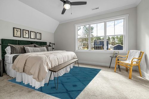 Antep Rugs Palafito 8x10 Geometric Shag Diamond High-Low Pile Textured Indoor Area Rug (Teal Blue, 7'10" x 10') in Grey Traditional Bedroom with King Bed