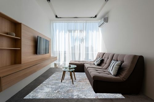 8x10 Area Rugs for Living Room:Large Machine Washable Area Rug with Non Slip Backing Non Shedding Abstract Stain Resistant Carpet for Bedroom Dining Room Nursery Home Office - Gray in Grey Living Room with Brown Couch