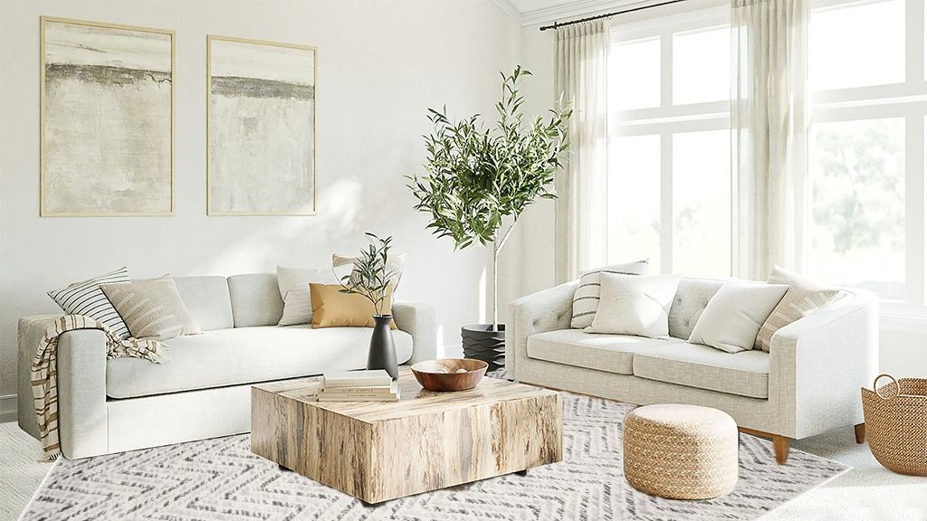 Grey Farmhouse Rugs Safavieh Chevron Ivory/Charcoal Transitional Rectangular Area Rug in Living room