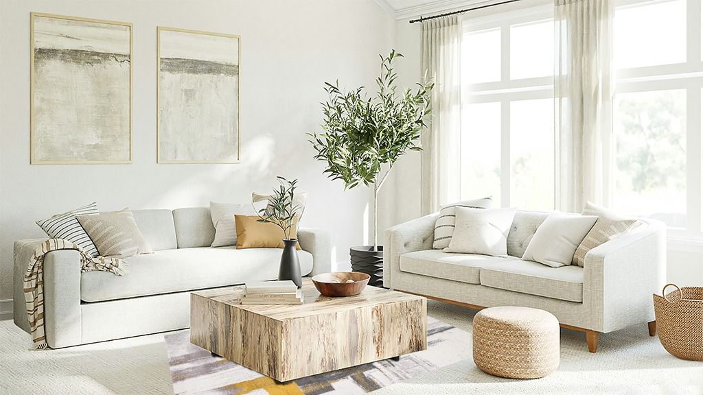 Rug Visualizer For Your 5x7 Yellow Area Rug Gold Modern Stain Resistant Living Room Area Rug in Living room