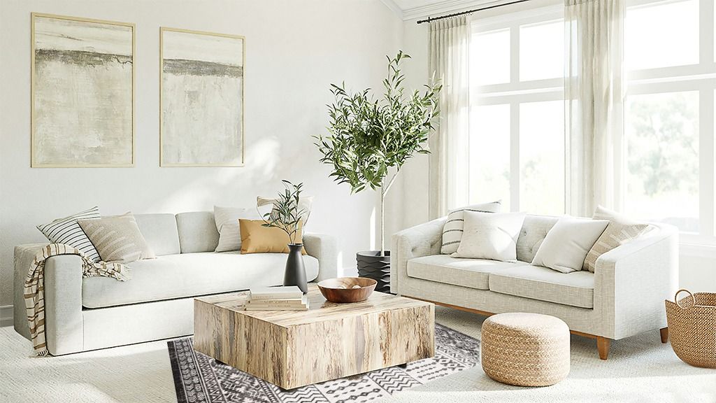 Grey Farmhouse Rugs Art&Tuft Area Rug Black in Living room