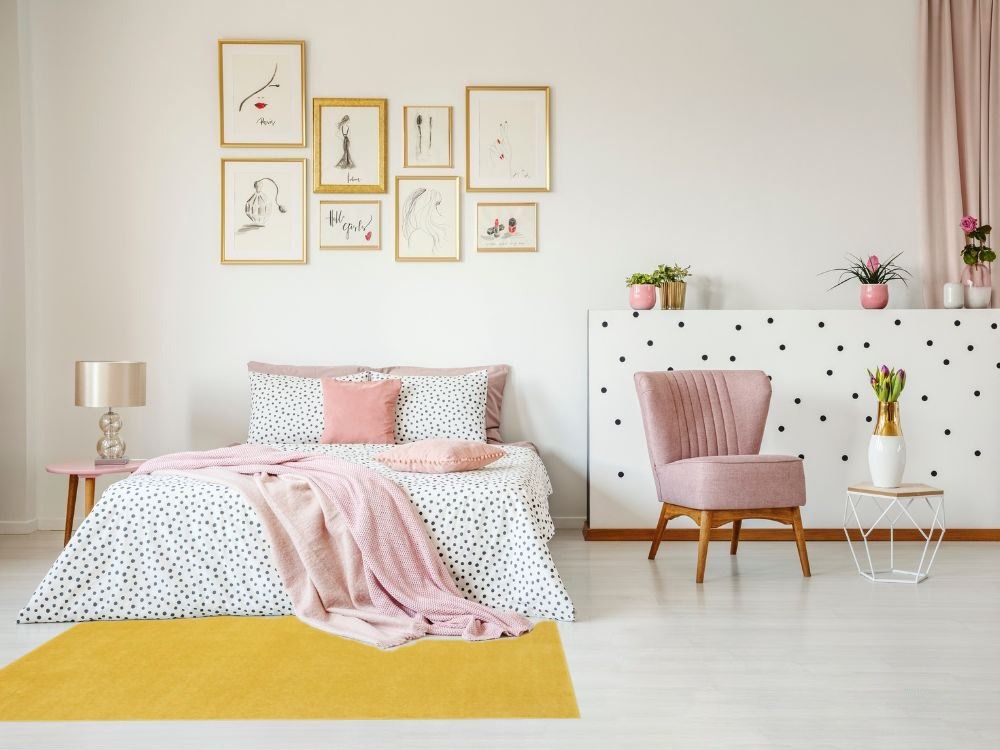 Rug Visualizer For Your 5x7 Yellow Area Rug Contemporary Power Loomed Yellow Polypropylene Outdoor/Indoor Area Rug in Bedroom