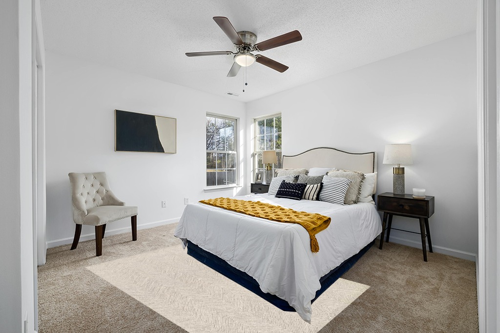 Momeni Charles Wool Hand Tufted Contemporary Indoor Area Rug, Taupe, 5' X 8' in White and Yellow Modern Bedroom
