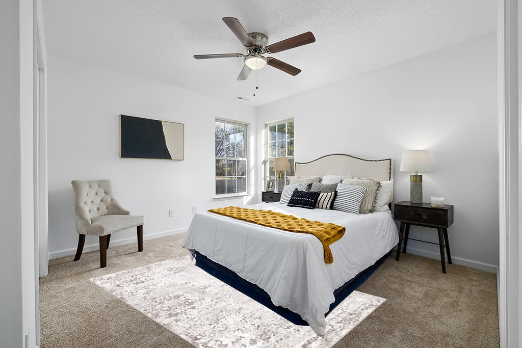 Unique Loom Eos Collection Area Rug - Borealis (5' 3" x 8' Rectangle, Stone Gray/ Ivory) in White and Yellow Modern Bedroom