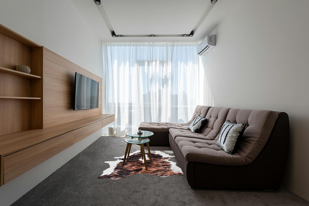 Lahome Faux Cowhide Area Rug - Cow Print Rugs for Living Room Dining Room Bedroom Western Decor, Large Premium Animal Skin Rugs, Cow Hide Print Carpet for Kids Room Nursery, Brown, 62"x75"/5.2'x6.2' in Grey Living Room with Brown Couch