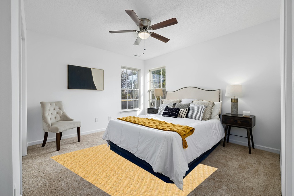 Natural Area Rugs 100% Natural Fiber, Handmade Karima Beige Sisal Rug, 5' x 8' in White and Yellow Modern Bedroom