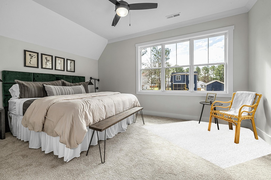 nuLOOM Marleen Contemporary Shag Area Rug, 8' Square, Off-white in Grey Traditional Bedroom with King Bed