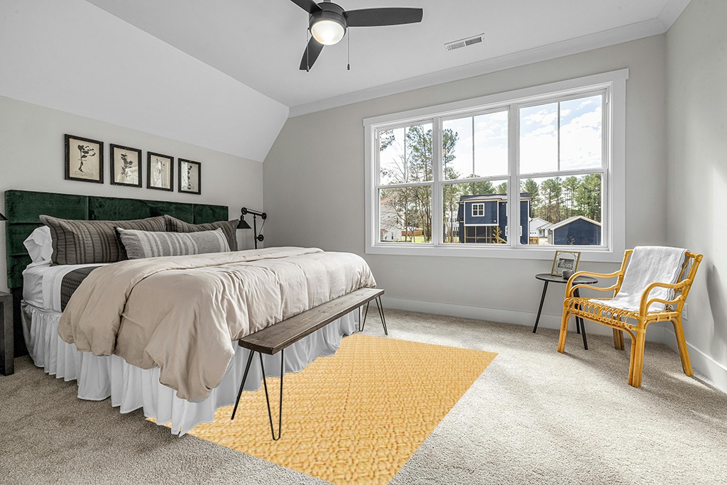 Natural Area Rugs 100% Natural Fiber, Handmade Karima Beige Sisal Rug, 5' x 8' in Grey Traditional Bedroom with King Bed