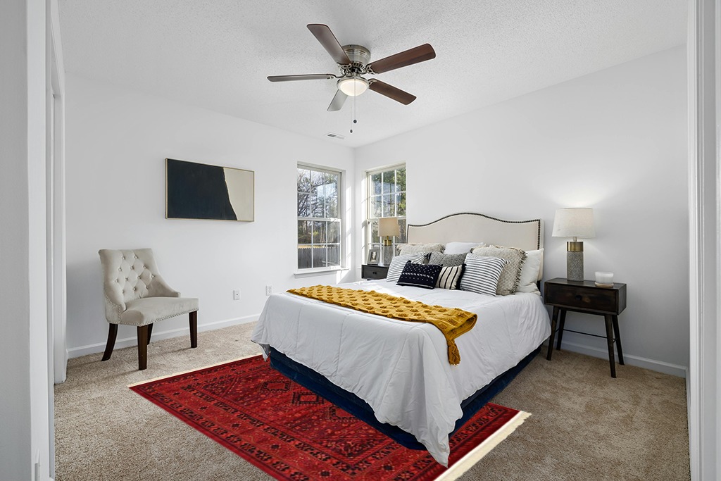 Unique Loom Tekke Collection Area Rug - Sheibani (5' 3" x 8' Rectangle, Red/ Black) in White and Yellow Modern Bedroom