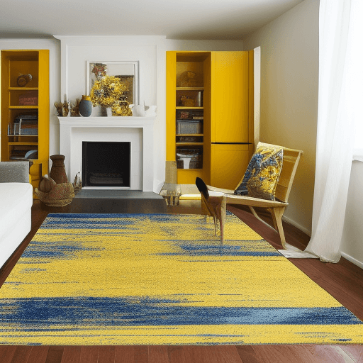yellow farmhouse area rug